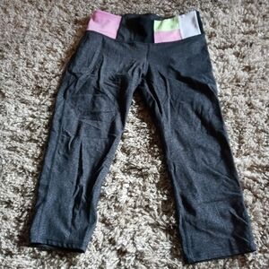 Calvin Klein performance grey cropped workout pants